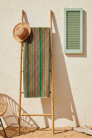 Dark Green Sahara %100 Cotton Beach Towel 70x140 cm