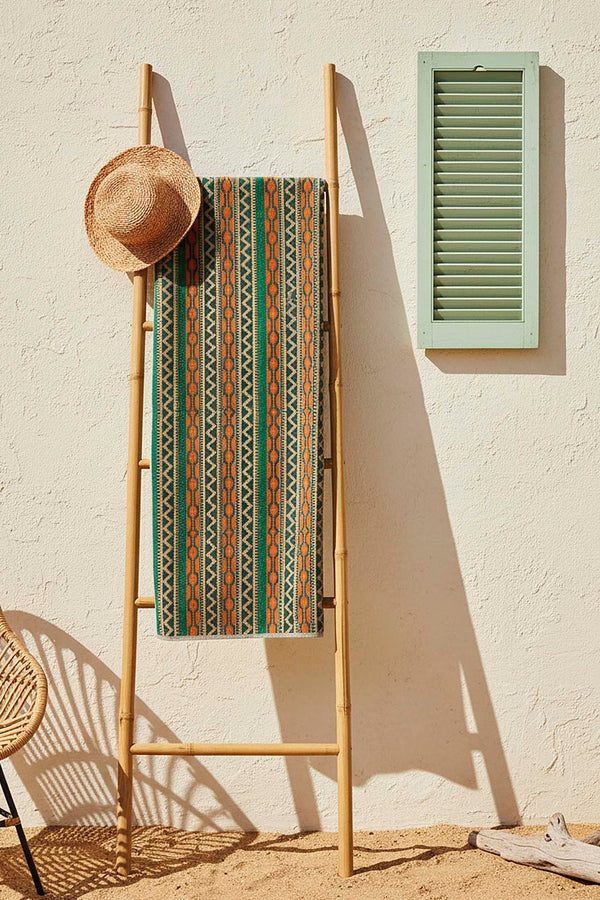 Dark Green Sahara %100 Cotton Beach Towel 70x140 cm