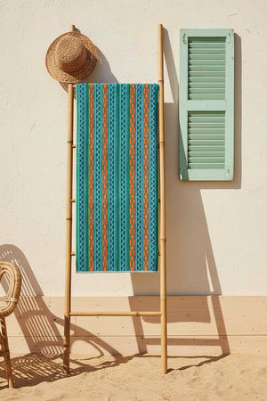 Turquoise Sahara %100 Cotton Beach Towel 70x140 cm