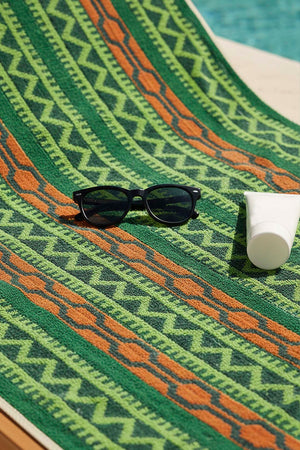 Light Green Sahara %100 Cotton Beach Towel 70x140 cm