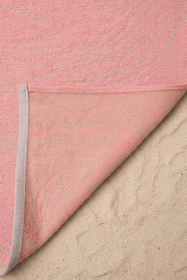 Pink Poseidon 100% Cotton Beach Towel 70x140 cm