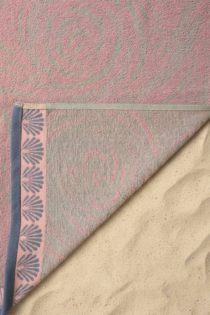 Grey Poseidon 100% Cotton Beach Towel 70x140 cm
