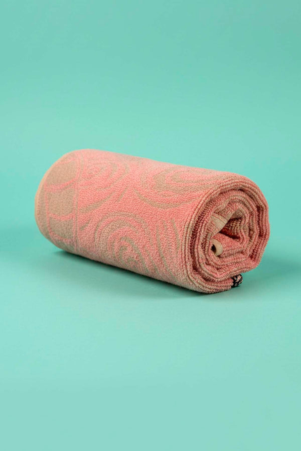 Pink Black Striped Poseidon 100% Cotton Beach Towel 70x140 cm