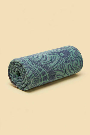 Turquoise & Black Striped Poseidon 100% Cotton Beach Towel 70x140 cm