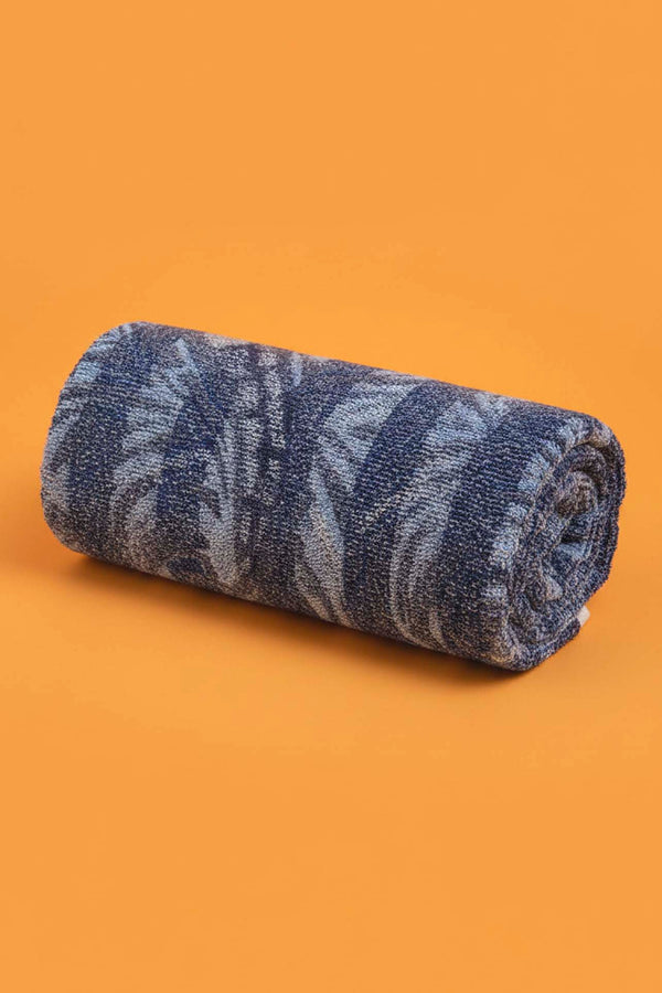 Navy Blue & Black Striped Poseidon 100% Cotton Beach Towel 70x140 cm