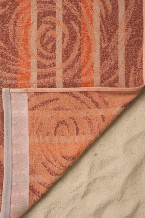 Orange Poseidon 100% Cotton Beach Towel 70x140 cm