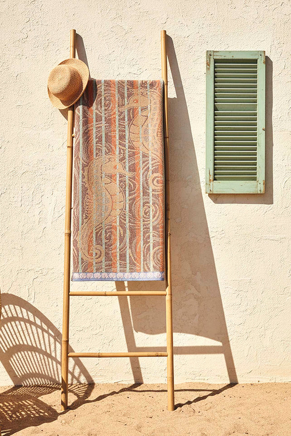 Light Orange Poseidon 100% Cotton Beach Towel 70x140 cm