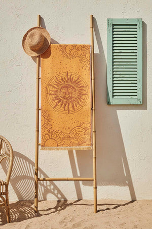 Yellow Sun 100% Cotton Beach Towel 70x140 cm