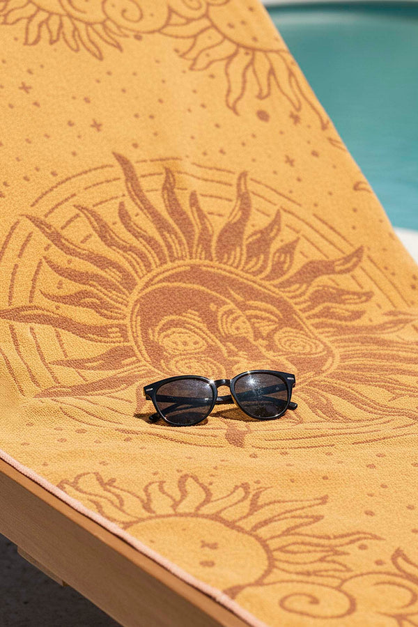 Yellow Sun 100% Cotton Beach Towel 70x140 cm