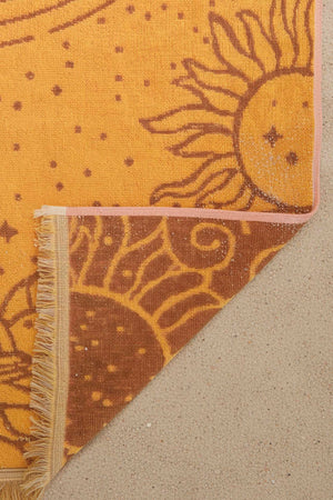 Yellow Sun 100% Cotton Beach Towel 70x140 cm