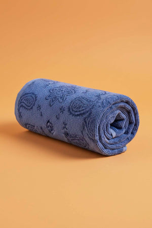 Blue Retro 100% Cotton Beach Towel 70x140 cm