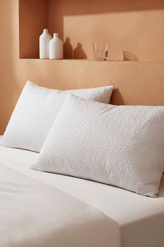 Vera Quilted Waterproof 2-Piece Pillow Protector Set 50x70 cm