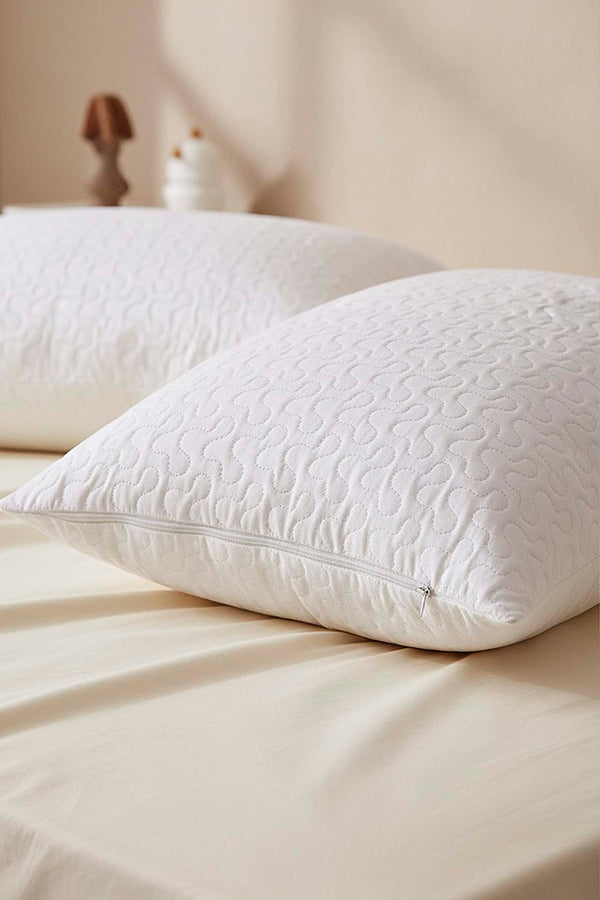 Vera Quilted Waterproof 2-Piece Pillow Protector Set 50x70 cm
