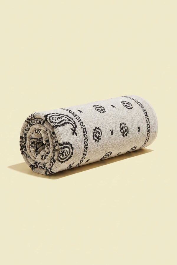 Grey Retro 100% Cotton Beach Towel 70x140 cm