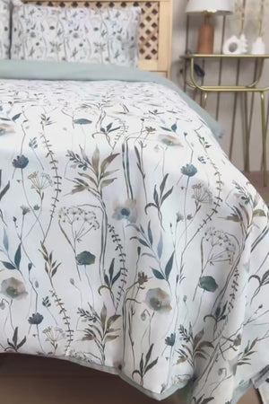 Gardenya Polycotton Double Size Duvet Cover Set, Zipper, 200×215 cm, 3-Piece