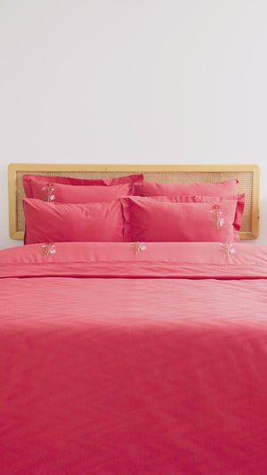 Noris Embroidered 7-Piece Bridal/Quilt Set – 100% Cotton Duvet Cover, Bedspread & Sheet Set, King Size