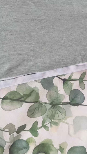Eucalyptus Polycotton Double Size Duvet Cover Set, Zipper, 200×215 cm, 3-Piece