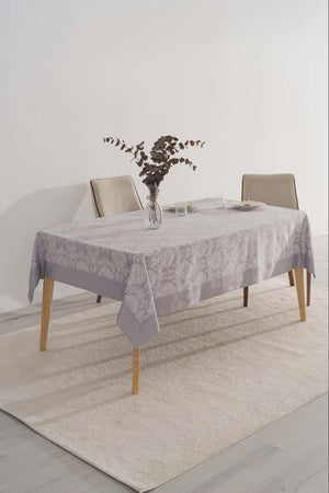 Damascus Grey Tablecloth 160x220 cm