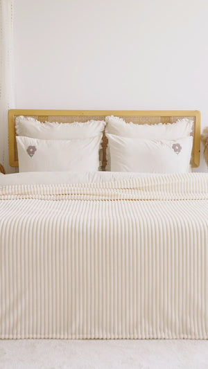 Champagne Gloria Double Wellsoft Throw/Blanket – Long Pile, Ultra Soft 100% Polyester, 200x230 cm