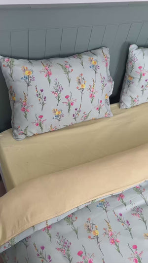 Blush Polycotton Single Duvet Cover Set – Zipper Closure, 2-Piece, 160x215 cm