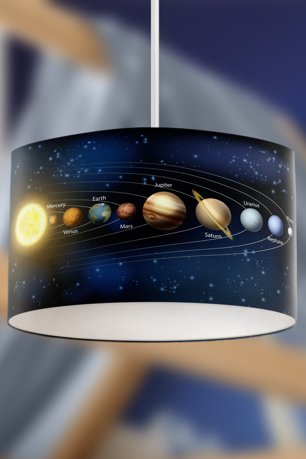 Spiderman Themed Children's Room Pendant Lamp - 30cm Decorative Hanging Light with Adjustable Cable - Non-Toxic Water-Based Print