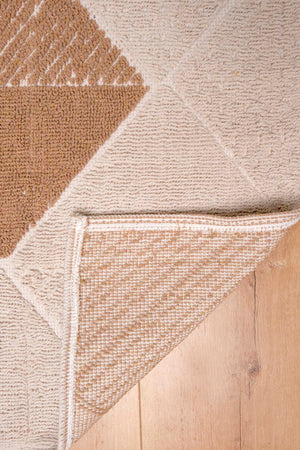 Terra Geometric 2-Piece Bathroom Toilet Mat Set