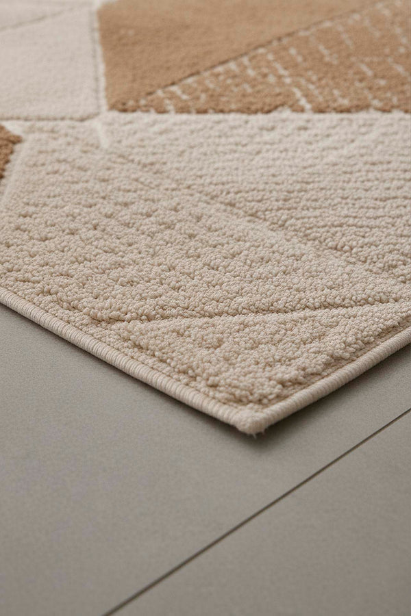 Terra Geometric 2-Piece Bathroom Toilet Mat Set