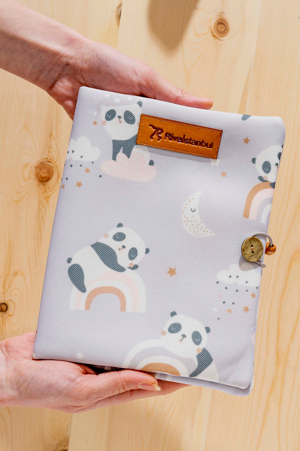 Panda Patterned Baby Care Bag with Changing Organizer