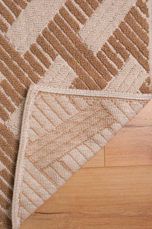 Striped Rustic 2-Piece Bathroom Toilet Mat Set