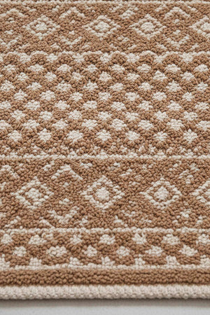 Scandinavian Pattern 2-Piece Bathroom Toilet Mat Set
