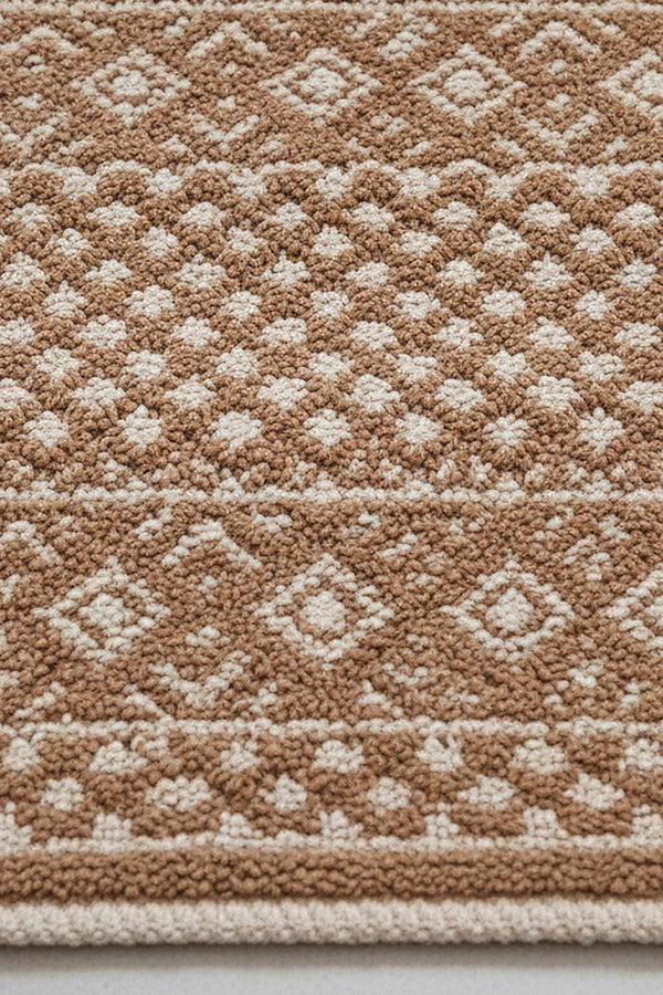 Scandinavian Pattern 2-Piece Bathroom Toilet Mat Set
