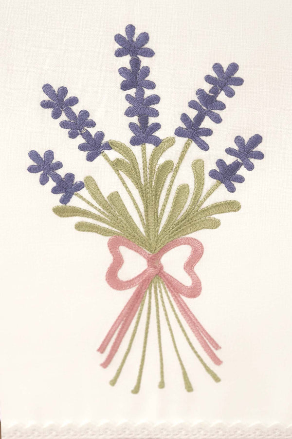 Lavender Embroidered Buldan Fabric Runner 50x130 cm