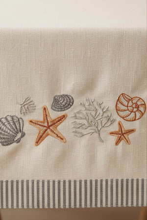 Marine Embroidered Runner 50x130 cm