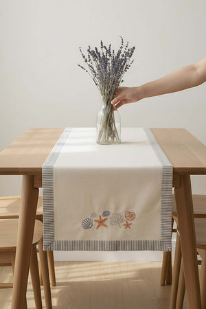 Marine Embroidered Runner 50x130 cm