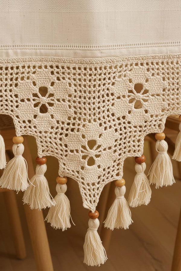 Lace Embroidered Beaded Runner 50x130 cm