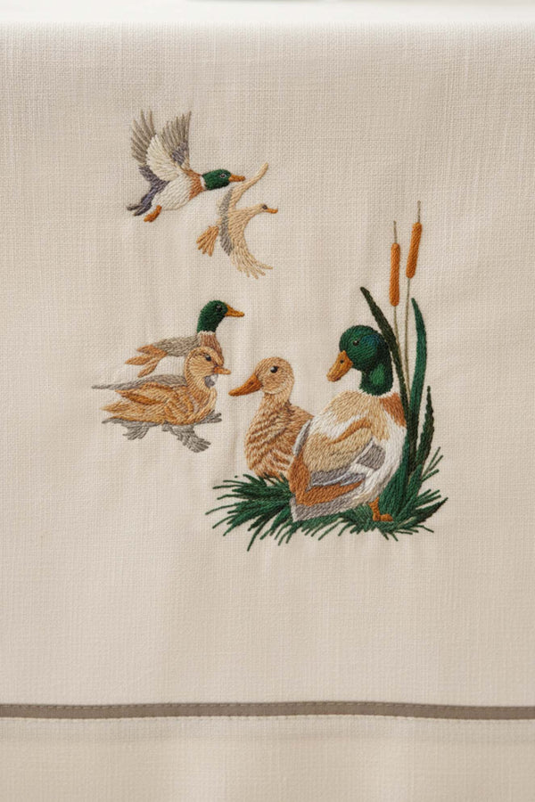 Bird Embroidered Runner 50x130 cm
