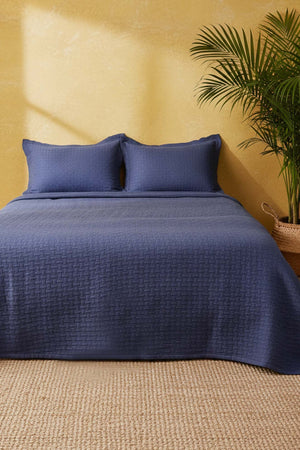 Indigo Blue Bedspread Set