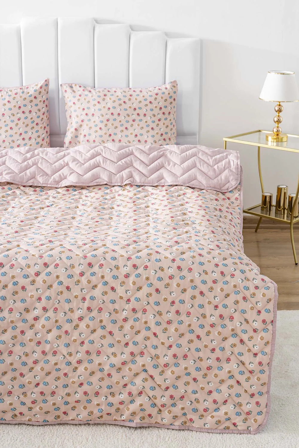 Rossie Cotton Double Quilted Pique & Bedspread