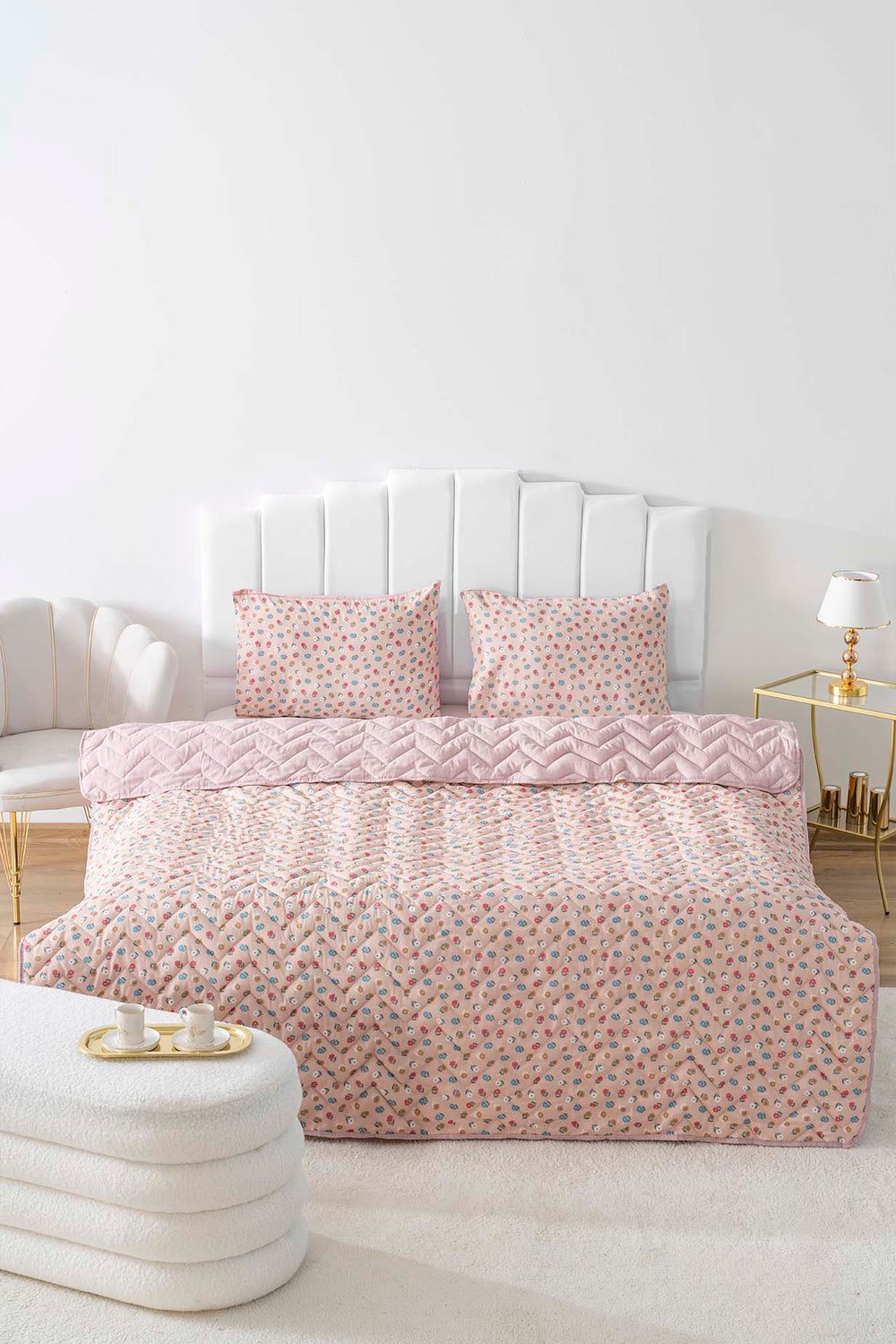 Rossie Double Outlet Cotton Quilted Bedspread & Coverlet