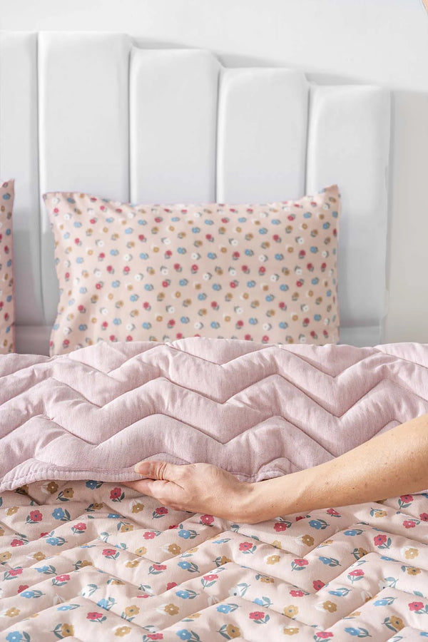 Rossie Cotton Double Quilted Pique & Bedspread