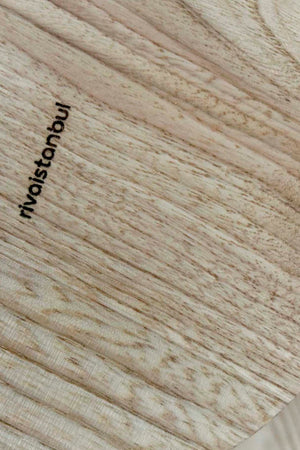 Wooden Chestnut Wood Serving Stand with Wooden Legs, Presentation Tray, 30 cm