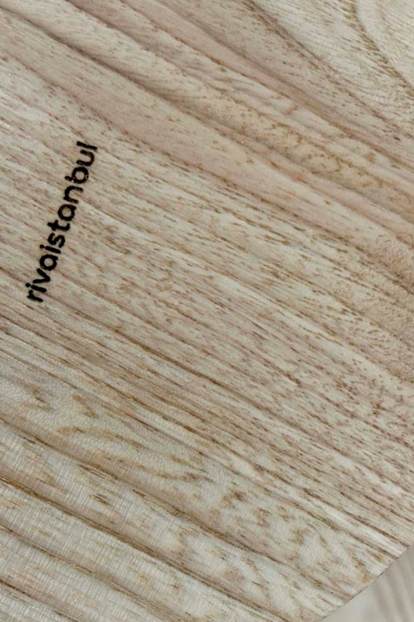 Wooden Chestnut Wood Serving Stand with Wooden Legs, Presentation Tray, 30 cm