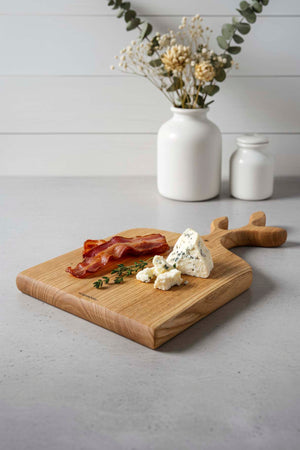 Wooden Olive Branch Chestnut Wood Serving Board, Presentation Tray