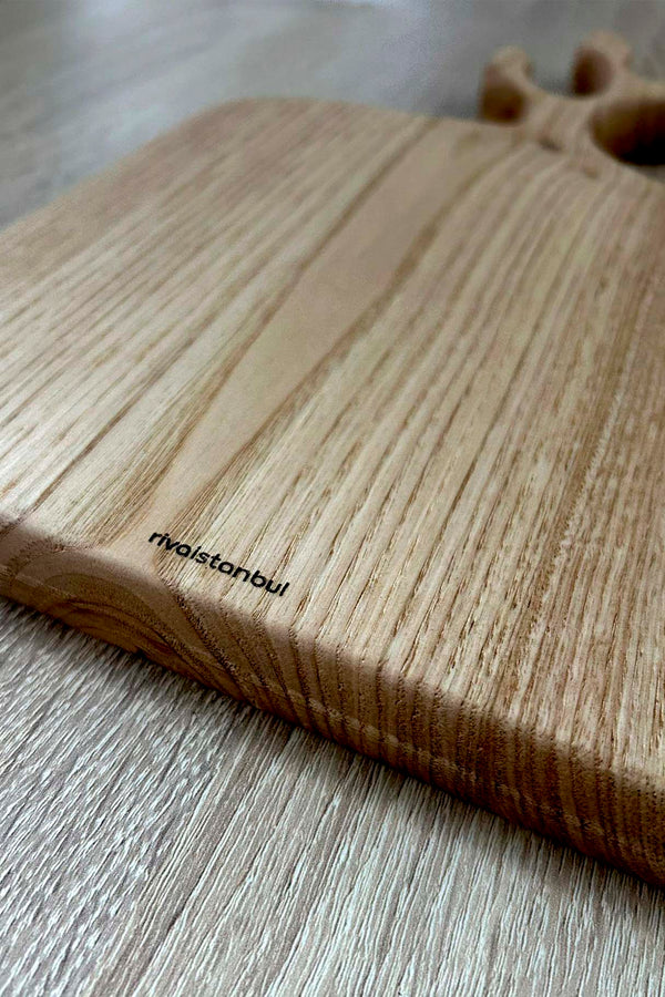 Wooden Olive Branch Chestnut Wood Serving Board, Presentation Tray