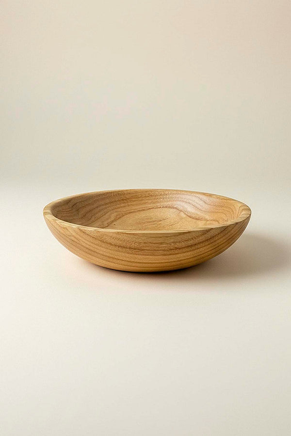 Wooden Chestnut Wood Serving Bowl, Serving Tray, 20 cm