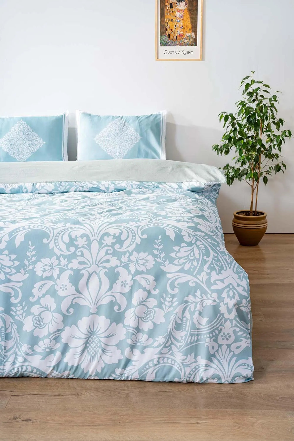 Palace Mint Single Duvet Cover Set – Cotton