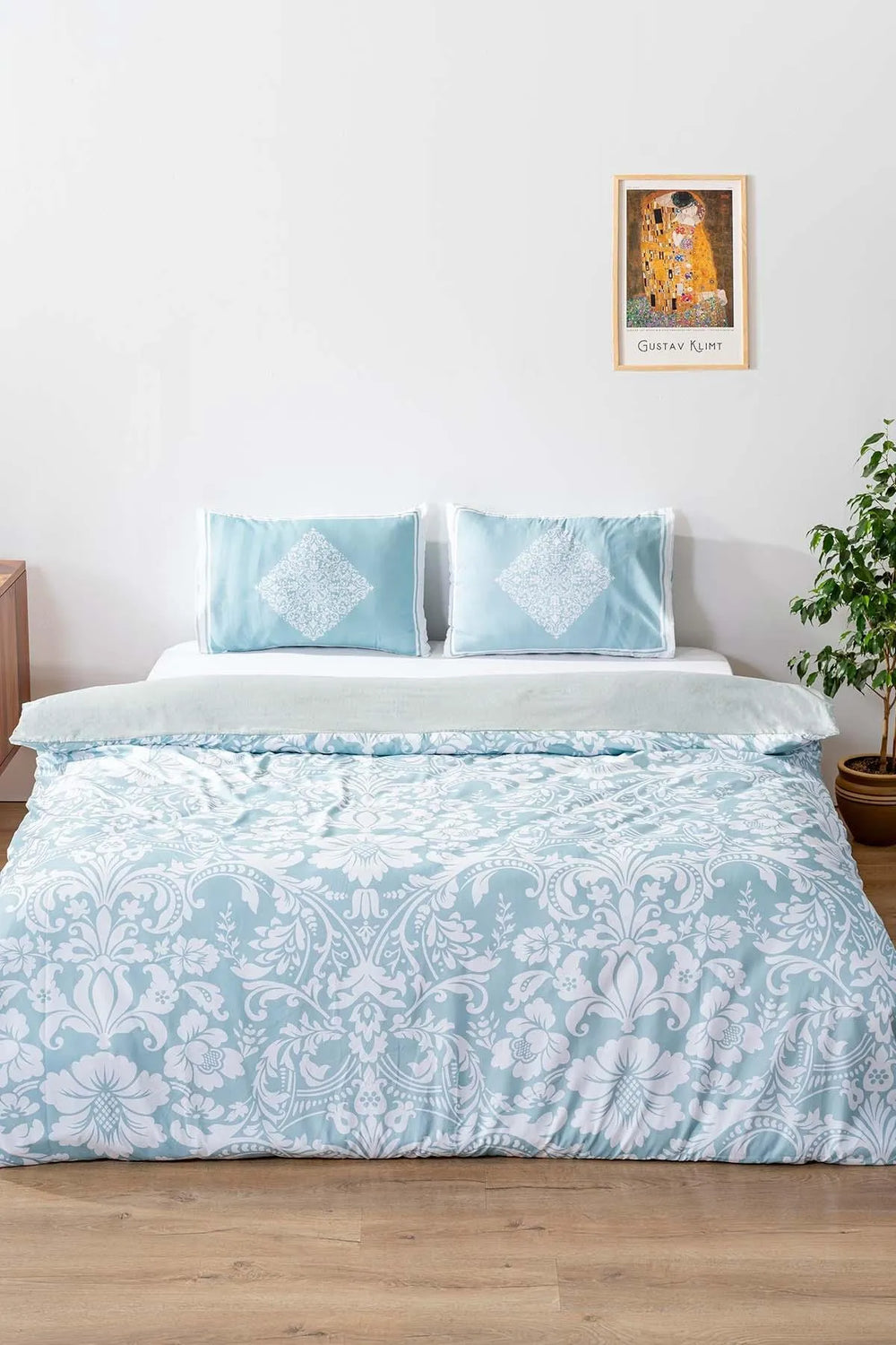 Palace Mint Single Duvet Cover Set – Cotton