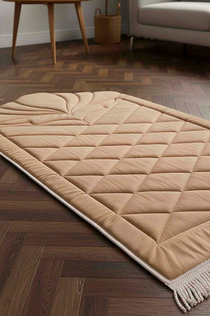 Mink Quilted Padded Luxury Prayer Mat 65 × 115 cm