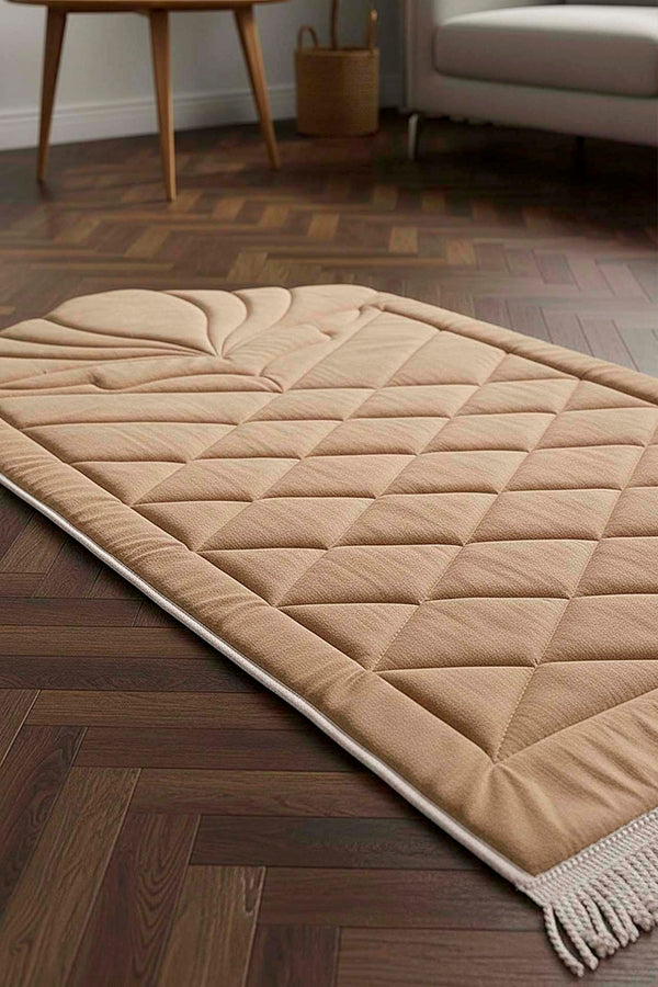 Mink Quilted Padded Luxury Prayer Mat 65 × 115 cm