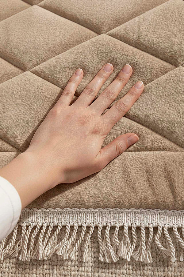 Mink Quilted Padded Luxury Prayer Mat 65 × 115 cm